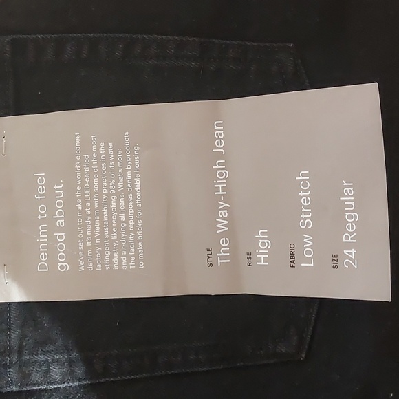 NWT Everlane the way high Jean black size 24 REGULAR - Picture 7 of 9